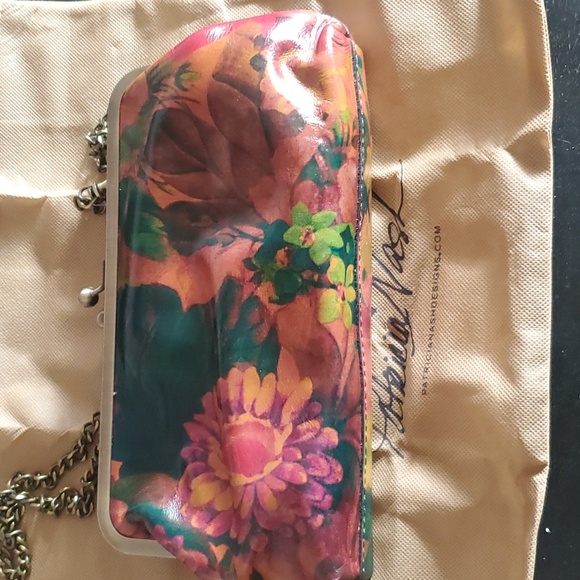 Patricia NASH Small Purse Potenaz Leather  Clutch Shoulder Bag Chain. Removable - Picture 9 of 13